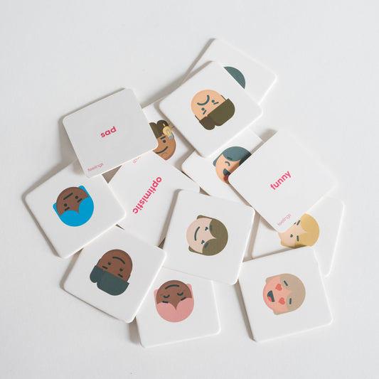 Feelings Pack tiles arranged loosely in a pile on white background